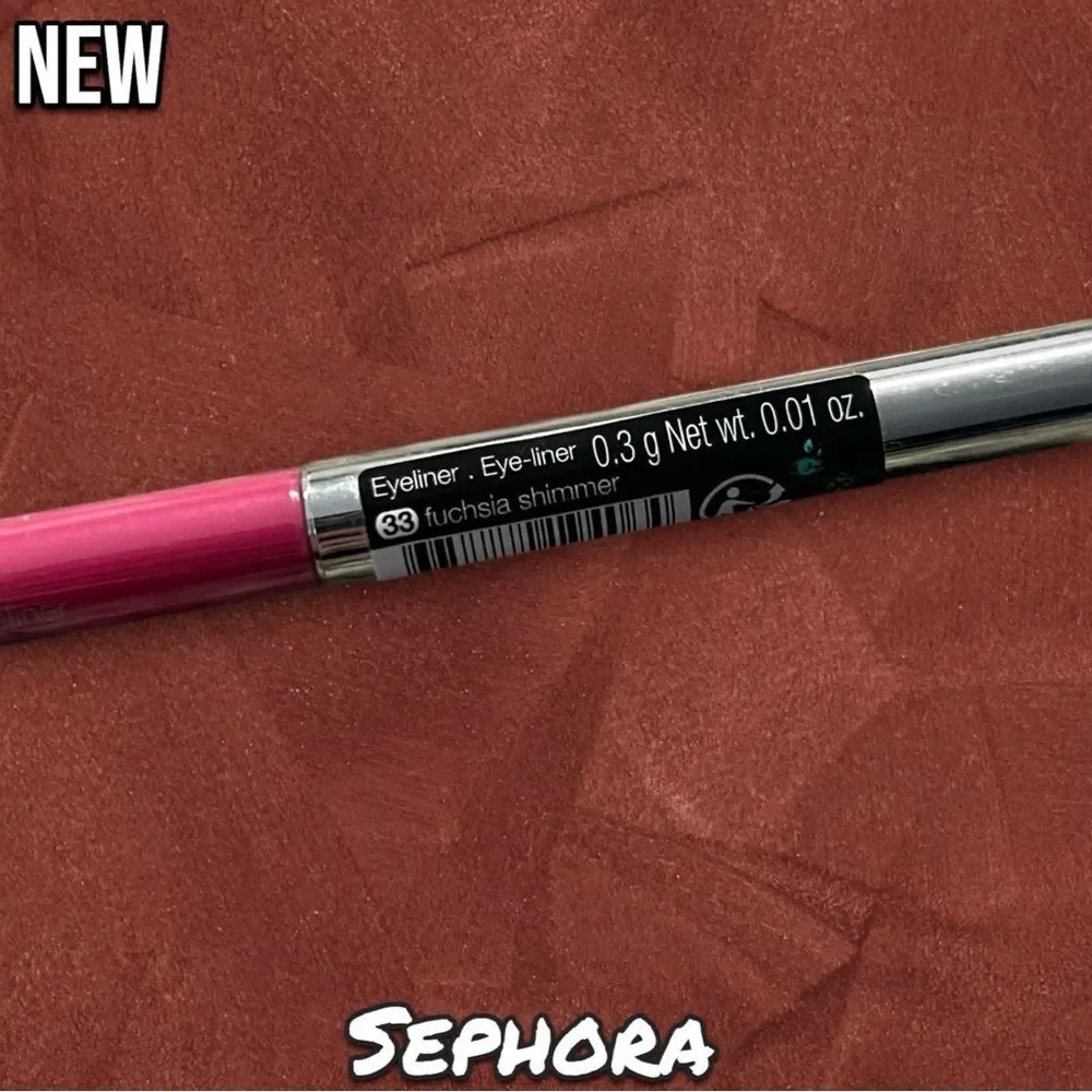 New Sealed SEPHORA COLLECTION Ultimate Gel Waterproof Eyeliner Pencil - 33 fuch